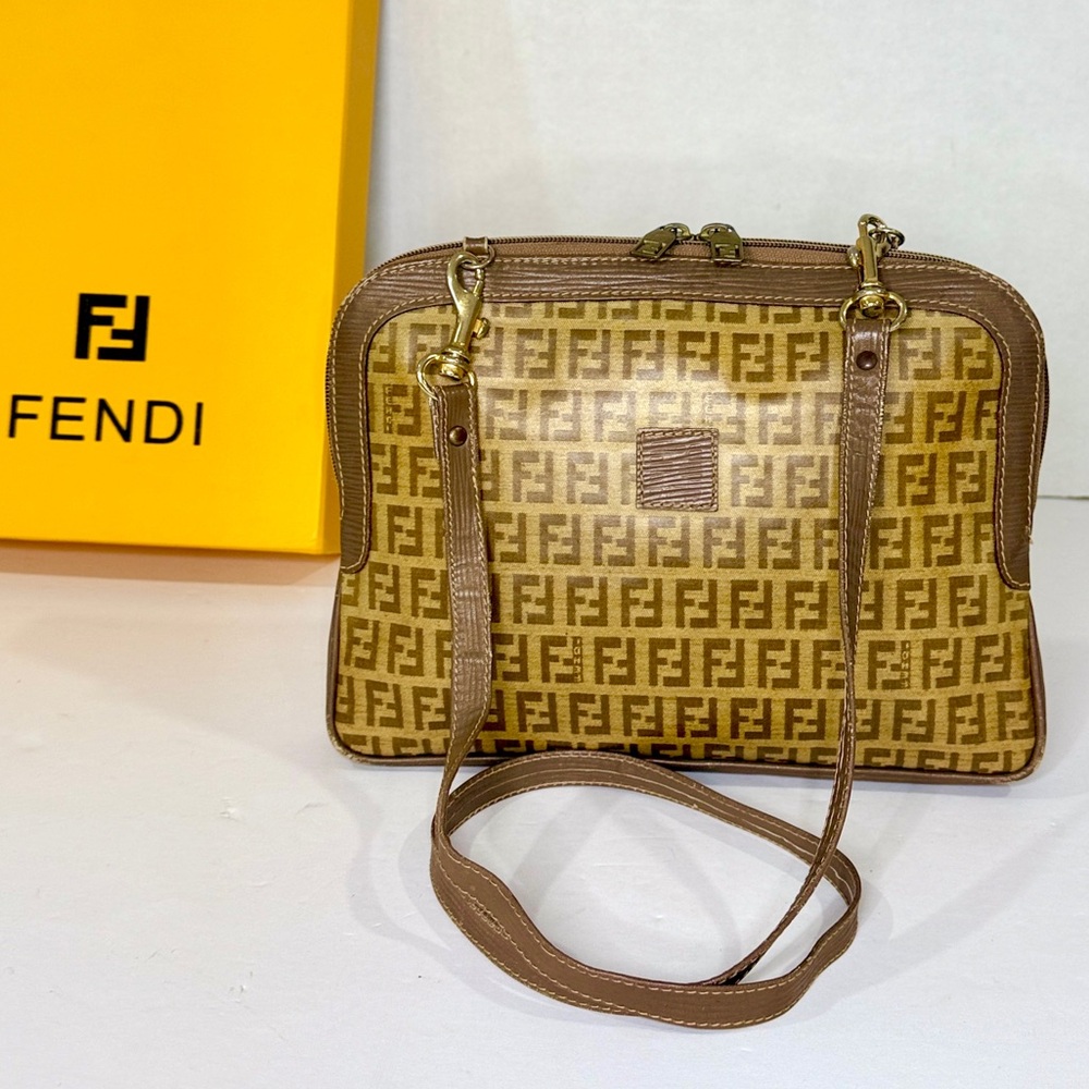 FENDI Zucca Vintage Crossbody with COA
